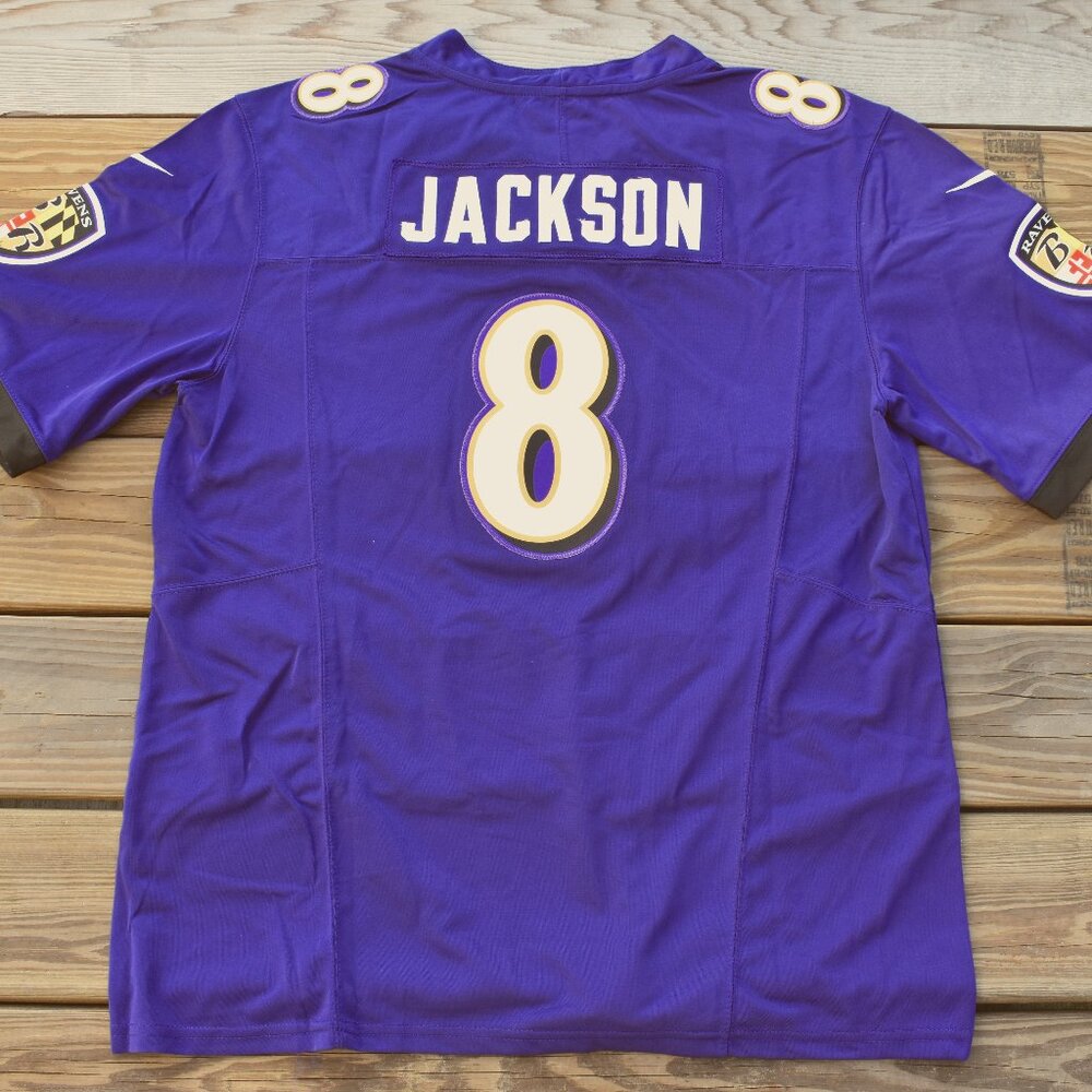 New! Lamar Jackson Baltimore Ravens Purple Football Jersey Adult Men's Sizes
